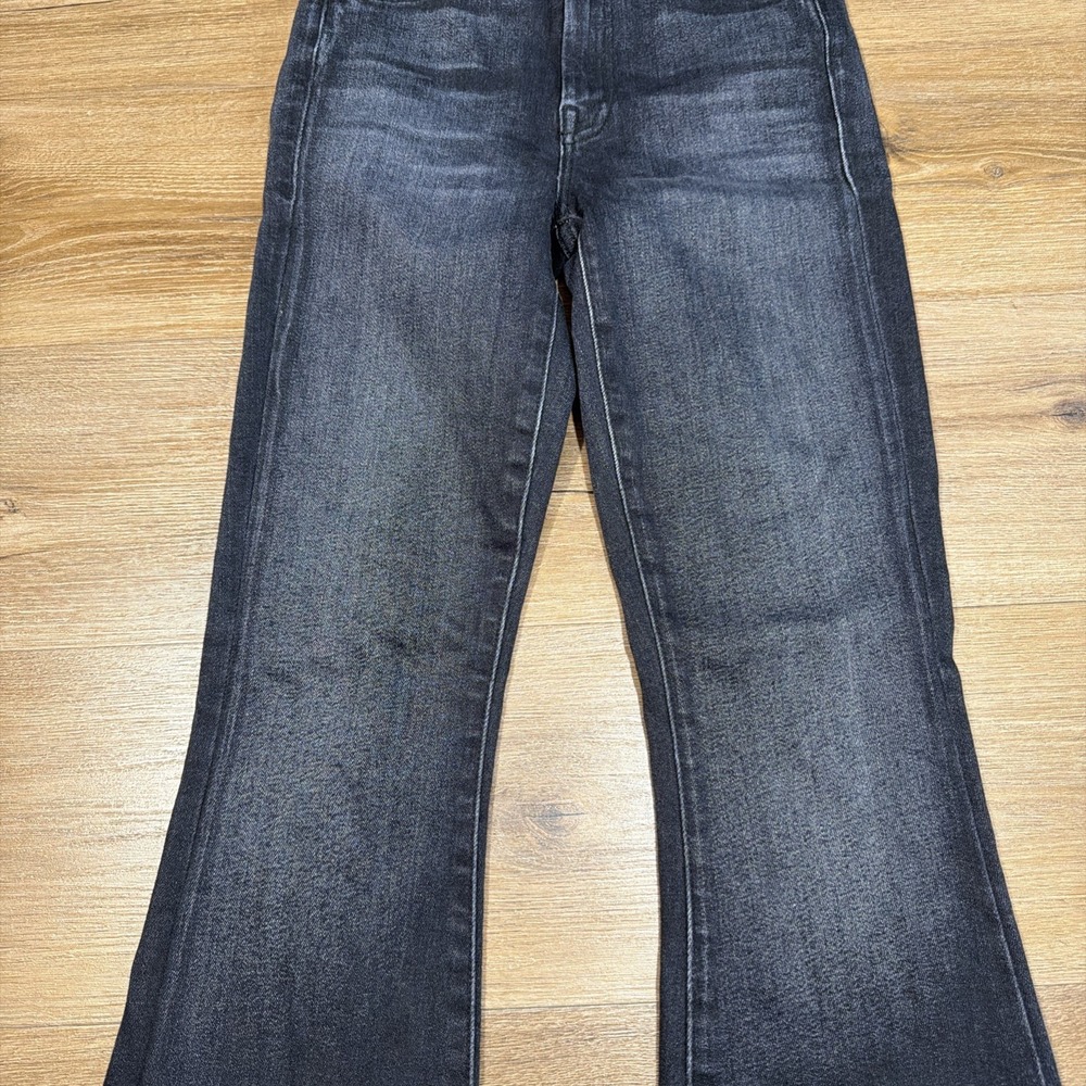 Mother Jeans Womens 24 The Weekender Fray Flare Thunder Road Denim Stretch - Picture 3 of 13